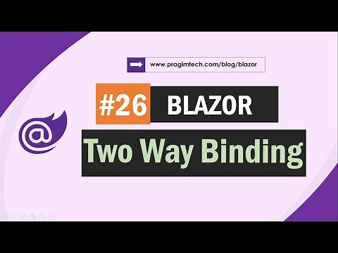 A simple blazor two way data binding example