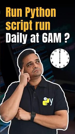 How to make python scrip run everyday at 6am? #python #coding #shorts