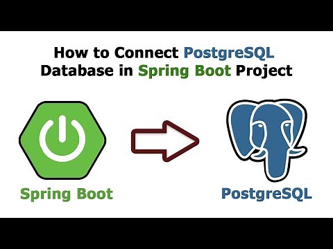 How to Connect PostgreSQL Database in Spring Boot Project