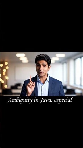 Java Can’t Decide 😱 | Ambiguity Problem Explained #shorts #motivation #education #tech #java