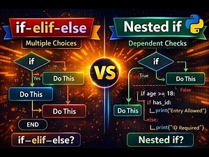 If- Elif-Else & Nested If Made Easy for Beginners 🔥In Python🐍