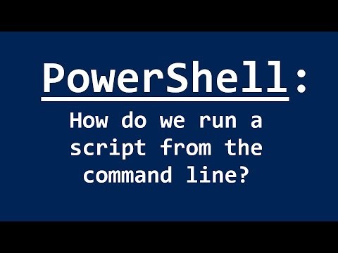 PowerShell - How to open script from command line?
