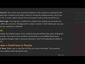 How to Solve the Pandas DataFrame Update Issue in Python: A Common Pitfall