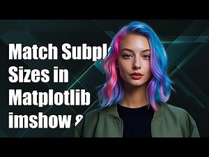 How to Match Subplot Sizes in Matplotlib: Using imshow and scatter