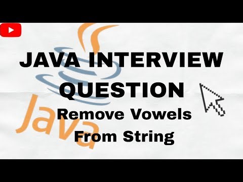 Remove Vowels from String | Java Program for Beginners