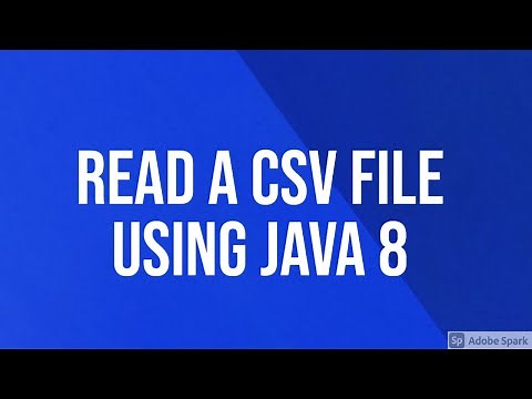 Read csv file using java 8