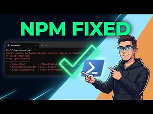 FIX NPM ps1 cannot be loaded because running scripts is disabled (2026)