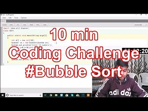 Coding Challenge - Bubble Sort | 10 min #coding | ICSE Java Programs