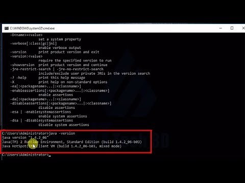 How to check java version in windows 10,11 using cmd
