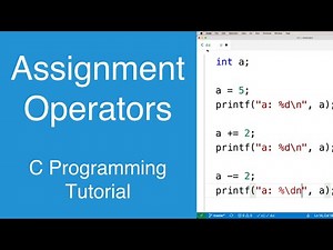 Assignment Operators | C Programming Tutorial