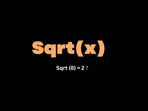 11. Sqrt(x) - leetcode#69 | Java DSA LeetCode Solutions