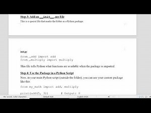 Packages in python with practical examples and notes | python full course