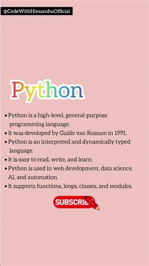 Introduction To Python | Features of python