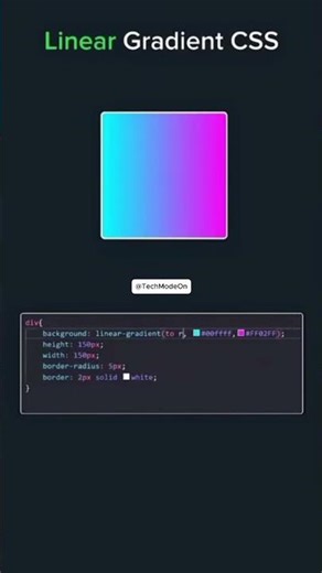 ✨Learn Linear Gradient in CSS | Best Short Video for Beginner #viralshorts