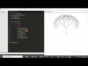 How to Draw Fractal or Recursion tree using python