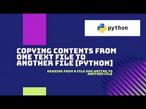 [Python Codes] Copying Contents From One Text File To Another Text File | Hyper Programming
