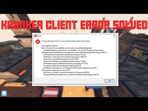 Krunker Client JavaScript Error Solved