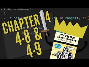 Python Crash Course: Chapter 4 | Try It Yourself 4-8 & 4-9 | Beginner Walkthrough!