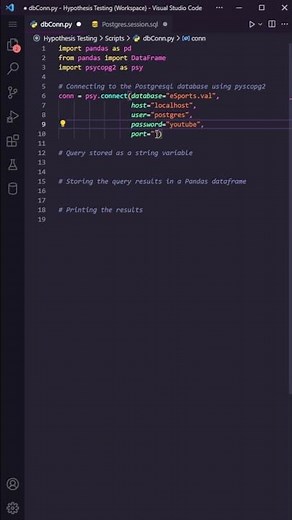 Using Python to query a SQL database in less than 60 seconds! #python #datascience #pandas #sql