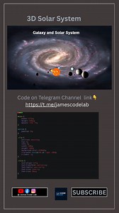 3D Solar System Rotation made with just HTML, CSS, and JavaScript 👨🏾‍💻🔥 | James Code Lab