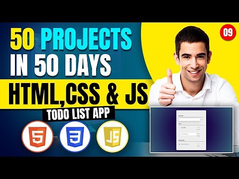 50 Projects In 50 Days - HTML, CSS & JS - 9 Todo List App || By Frontend Genius || #html #css #js]