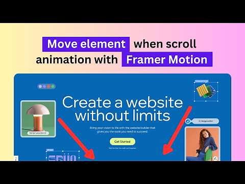 Move Elements on Scroll Animation Tutorial with Tailwind, and Framer Motion | Inspired by Wix