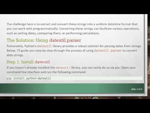 How to Parse Dates from Strings in Multiple Formats Using Python