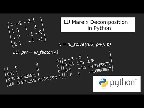 LU Decomposition in Python