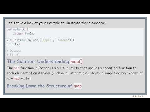 Understanding the map Function in Python