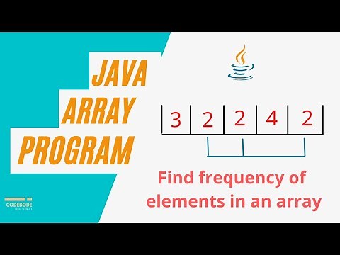 How to find the frequency of elements in an array | Java array practice programs | Code Body