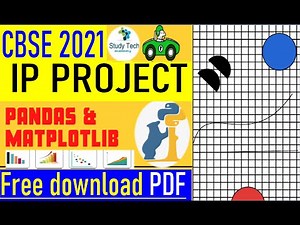 CBSE IP PROJECTS - IP Project For Class 12 Free Download PDF | ip projects using #matplotlib