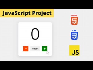 Simple Counter App Using JavaScript | JavaScript Project Tutorial