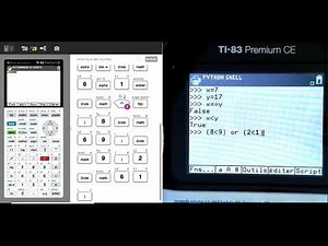 Utiliser les opérateurs et fonctions booléennes dans un script Python pour la TI-83 Premium CE