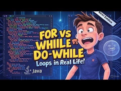 Complete Java Loops Tutorial 🔁 | For, While, Do-While Explained with Real Projects