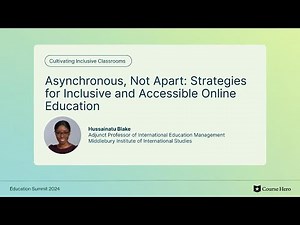 Asynchronous, Not Apart: Strategies for Inclusive and Accessible Online Education