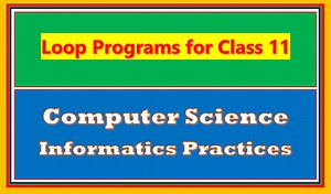 Important Python Loop Programs For Class 11 Practical File