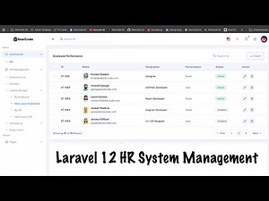 Laravel 12 HR System — Build Employee Management System Step by Step