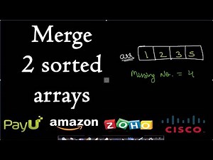 How to merge two sorted arrays