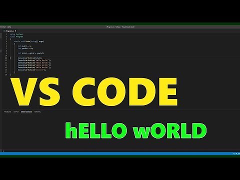 Visual Studio Code C# Beginner Tutorial: Hello World