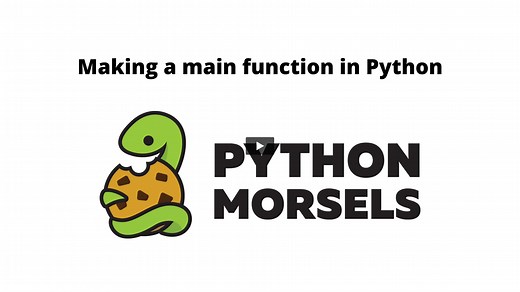 Defining a main function in Python