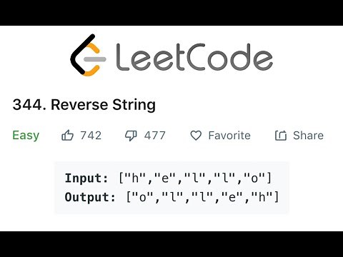 LeetCode Reverse String Solution Explained - Java