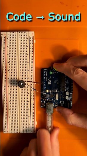 👨🏻‍💻 Turning Code Into Sound – Arduino Buzzer Music 🎶 #Shorts #diy #arduino