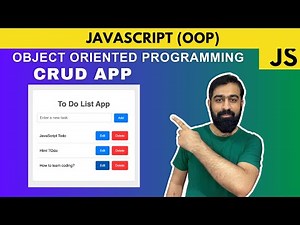 JavaScript OOP Tutorial - Object Oriented Programming - CRUD App