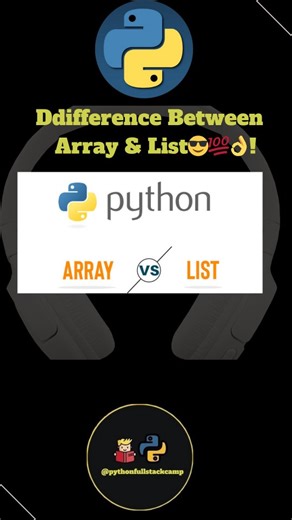 pythonfullstackcamp | Unraveling the mystery: Python Lists vs Arrays – which one wins for your next project? Dive into performance, memory, and use cases! 💻🔍... | Instagram