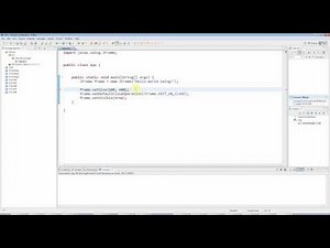 Advanced Java: Swing (GUI) Programming Part 1 -- A Basic Swing Application