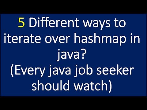 5 Different ways to iterate Hashmap in java?