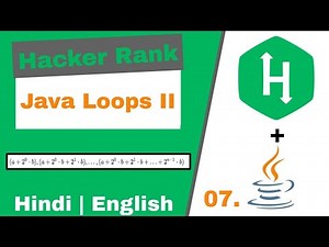 07 - hackerrank java - Java Loops II | hackerrank problem solving in java