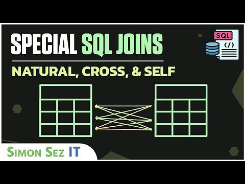 Special SQL Joins Tutorial - Natural, Cross, and Self: SQL for Beginners