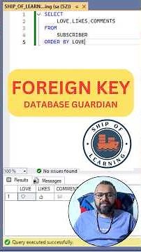 🔥Foreign Key in SQL Explained | Ultimate SQL Short! #shorts #shortsfeed #learnsql