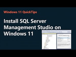 Install SQL Server Management Studio on Windows 11